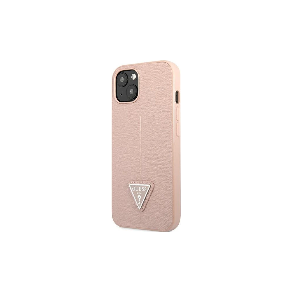 Etui Guess GUHCP14MPSATLP Apple iPhone 14 Plus / 15 Plus różowy/pink hardcase SaffianoTriangle Logo