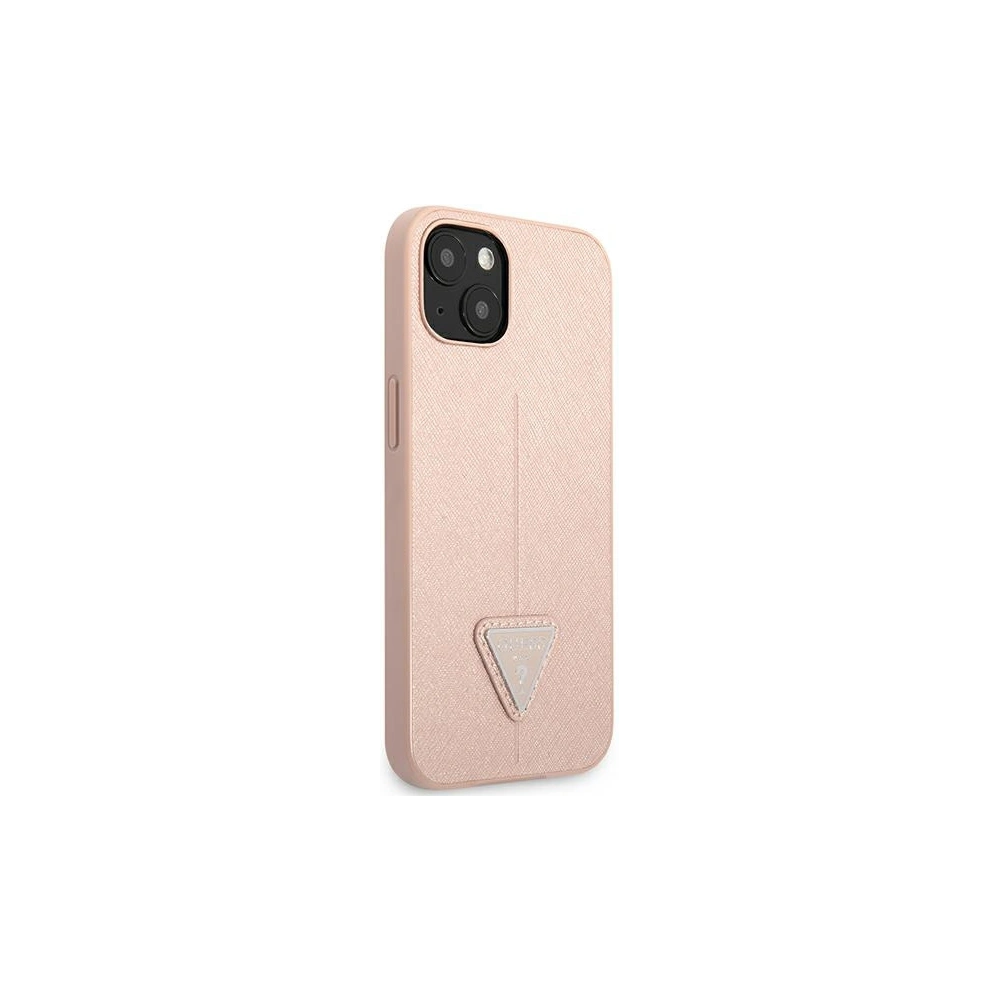 Etui Guess GUHCP14MPSATLP Apple iPhone 14 Plus / 15 Plus różowy/pink hardcase SaffianoTriangle Logo