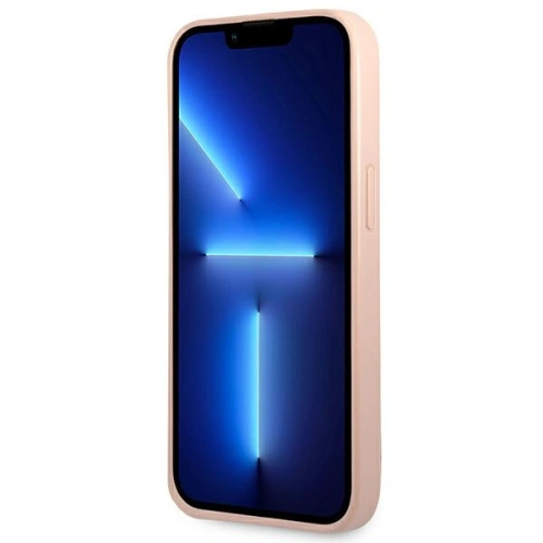 Buy Guess GUHCP14MPSATLP Apple iPhone 14 Plus / 15 Plus pink hardcase SaffianoTriangle Logo - GUE2113 - {ean13} - Home Screen Store Europe