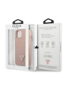 Buy Guess GUHCP14MPSATLP Apple iPhone 14 Plus / 15 Plus pink hardcase SaffianoTriangle Logo - GUE2113 - {ean13} - Home Screen Store Europe