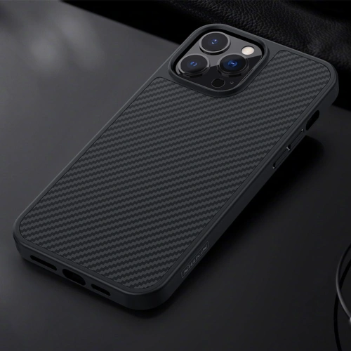 Kup Case Nillkin Synthetic Fiber Carbon Apple iPhone 13 Pro Max schwarz - NLK507 - {ean13} - Sklep Home Screen