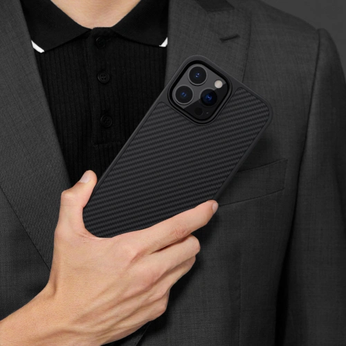 Kup Case Nillkin Synthetic Fiber Carbon Apple iPhone 13 Pro Max schwarz - NLK507 - {ean13} - Sklep Home Screen