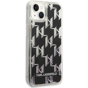 Etui Karl Lagerfeld KLHCP14MLMNMK Apple iPhone 14 Plus / 15 Plus hardcase czarny/black Liquid Glitter Monogram