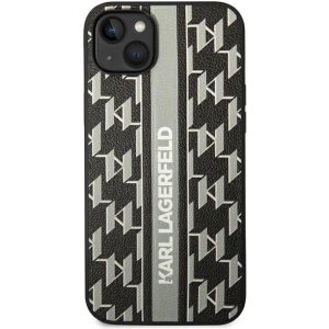 Etui Karl Lagerfeld KLHCP14MPGKLSKG Apple iPhone 14 Plus / 15 Plus hardcase szary/grey Monogram Stripe