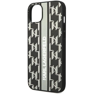 Etui Karl Lagerfeld KLHCP14MPGKLSKG Apple iPhone 14 Plus / 15 Plus hardcase szary/grey Monogram Stripe