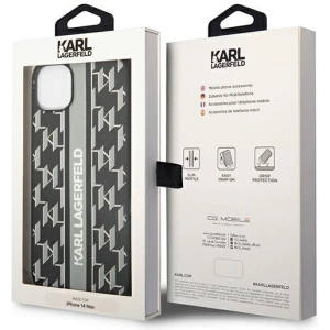 Etui Karl Lagerfeld KLHCP14MPGKLSKG Apple iPhone 14 Plus / 15 Plus hardcase szary/grey Monogram Stripe