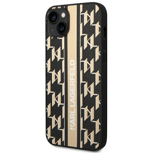Buy Karl Lagerfeld KLHCP14MPGKLSKW Apple iPhone 14 Plus / 15 Plus hardcase brown Monogram Stripe - KLD1130 - {ean13} - Home Screen Store Europe