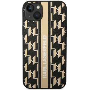 Etui Karl Lagerfeld KLHCP14MPGKLSKW Apple iPhone 14 Plus / 15 Plus hardcase brązowy/brown Monogram Stripe