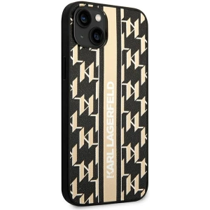 Etui Karl Lagerfeld KLHCP14MPGKLSKW Apple iPhone 14 Plus / 15 Plus hardcase brązowy/brown Monogram Stripe