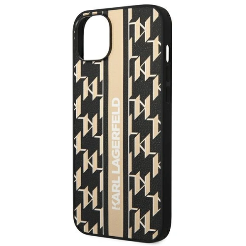 Buy Karl Lagerfeld KLHCP14MPGKLSKW Apple iPhone 14 Plus / 15 Plus hardcase brown Monogram Stripe - KLD1130 - {ean13} - Home Screen Store Europe