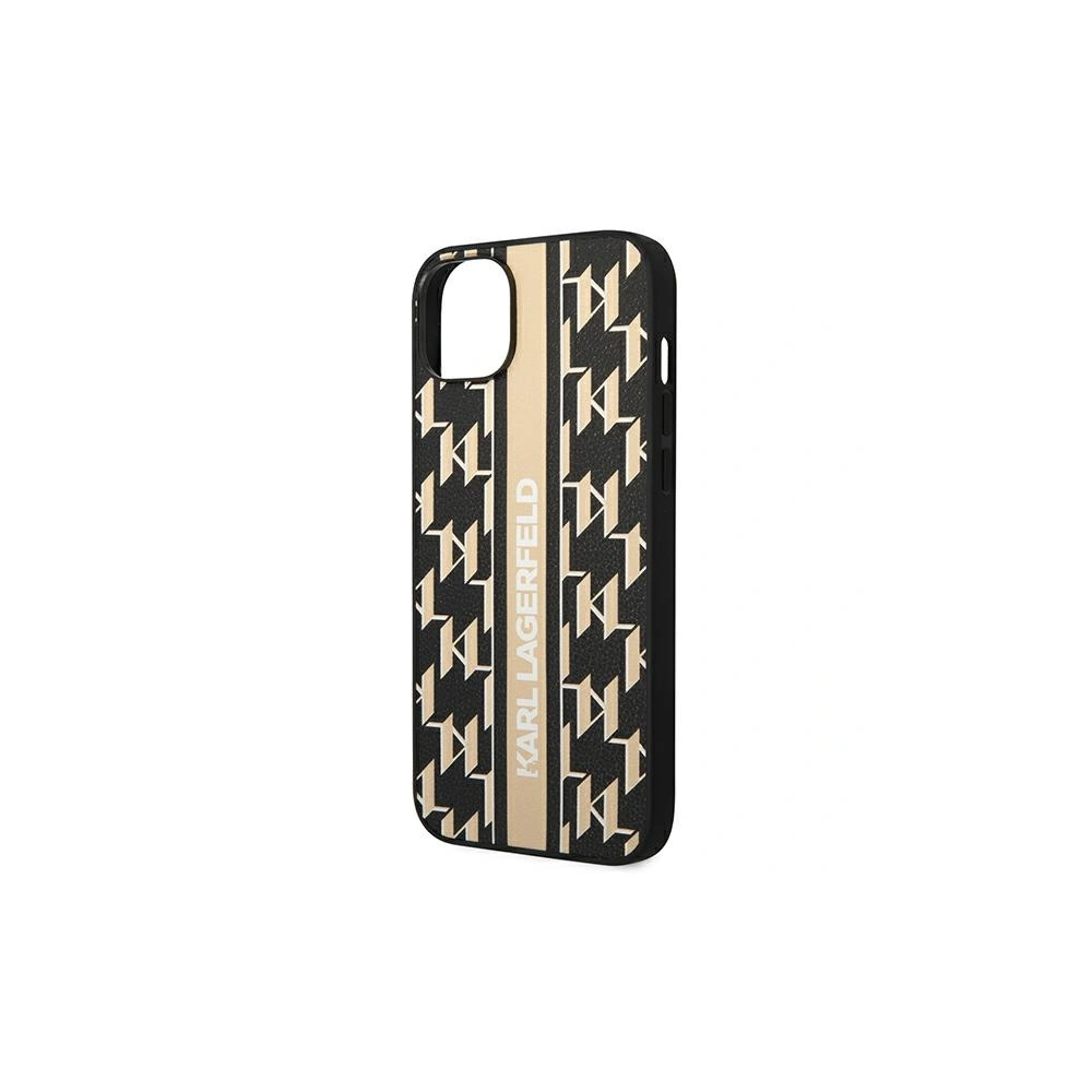 Etui Karl Lagerfeld KLHCP14MPGKLSKW Apple iPhone 14 Plus / 15 Plus hardcase brązowy/brown Monogram Stripe