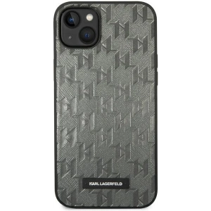 Etui Karl Lagerfeld KLHCP14MSAKLHPG Apple iPhone 14 Plus / 15 Plus hardcase szary/grey Saffiano Mono Metal Logo