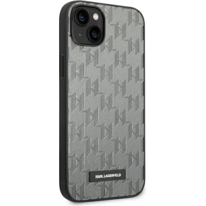 Etui Karl Lagerfeld KLHCP14MSAKLHPG Apple iPhone 14 Plus / 15 Plus hardcase szary/grey Saffiano Mono Metal Logo