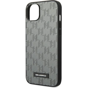 Etui Karl Lagerfeld KLHCP14MSAKLHPG Apple iPhone 14 Plus / 15 Plus hardcase szary/grey Saffiano Mono Metal Logo
