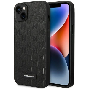 Etui Karl Lagerfeld KLHCP14MSAKLHPK Apple iPhone 14 Plus / 15 Plus hardcase czarny/black Saffiano Mono Metal Logo