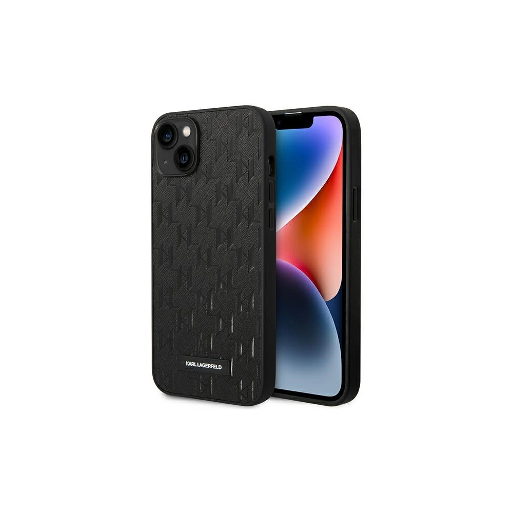 Etui Karl Lagerfeld KLHCP14MSAKLHPK Apple iPhone 14 Plus / 15 Plus hardcase czarny/black Saffiano Mono Metal Logo