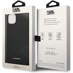 Etui Karl Lagerfeld KLHCP14MSAKLHPK Apple iPhone 14 Plus / 15 Plus hardcase czarny/black Saffiano Mono Metal Logo