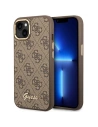 Etui Guess GUHCP14SHG4SHW Apple iPhone 14 maro/brown hard case 4G Vintage Gold Logo