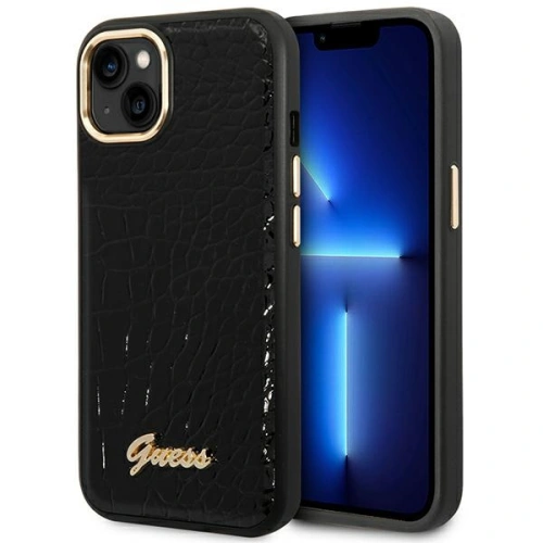 Kup Etui Guess GUHCP14SHGCRHK Apple iPhone 14 černý/black hardcase Croco Collection - GUE2117 - {ean13} - Sklep Home Screen