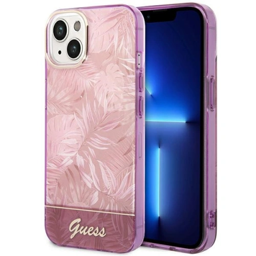 Kup Etui Guess GUHCP14SHGJGHP Apple iPhone 14 roz/roz hardcase Jungle Collection - GUE2118 - {ean13} - Sklep Home Screen