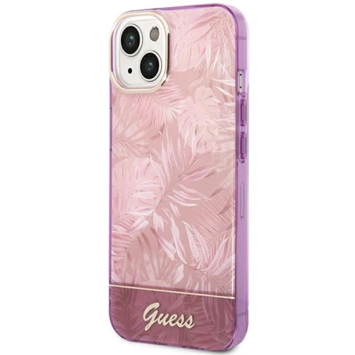 Kup Etui Guess GUHCP14SHGJGHP Apple iPhone 14 różowy/pink hardcase Jungle Collection - GUE2118 - {ean13} - Sklep Home Screen