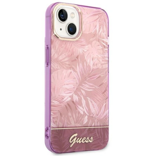 Kup Etui Guess GUHCP14SHGJGHP Apple iPhone 14 różowy/pink hardcase Jungle Collection - GUE2118 - {ean13} - Sklep Home Screen