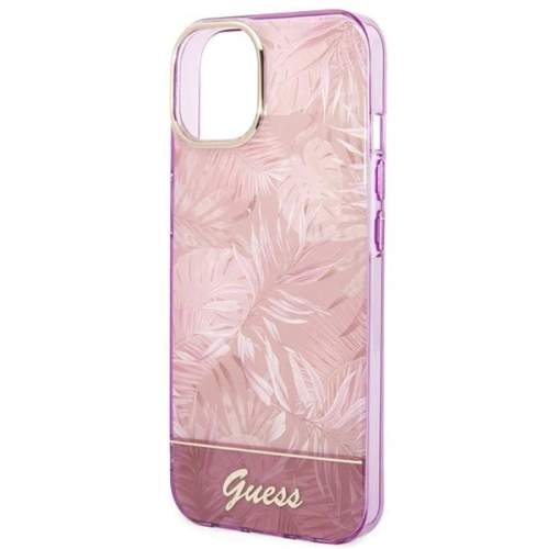 Kup Etui Guess GUHCP14SHGJGHP Apple iPhone 14 różowy/pink hardcase Jungle Collection - GUE2118 - {ean13} - Sklep Home Screen