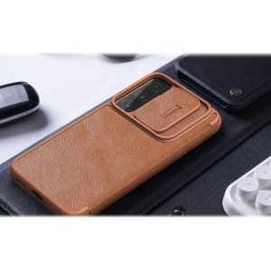 Kup Etui Nillkin Qin Leather Pro Samsung Galaxy S22 negru - NLK522 - {ean13} - Sklep Home Screen