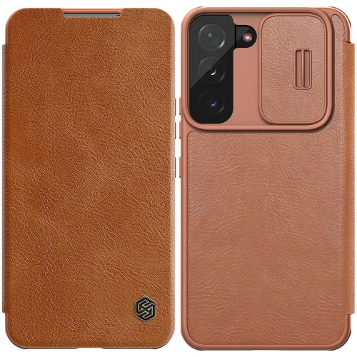 Kup Etui Nillkin Qin Leather Pro Samsung Galaxy S22 hnědá - NLK523 - {ean13} - Sklep Home Screen