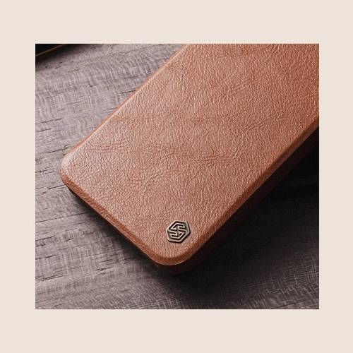 Kup Etui Nillkin Qin Leather Pro Samsung Galaxy S22 hnědá - NLK523 - {ean13} - Sklep Home Screen