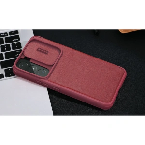 Kup Etui Nillkin Qin Leather Pro Samsung Galaxy S22 maroniu - NLK523 - {ean13} - Sklep Home Screen