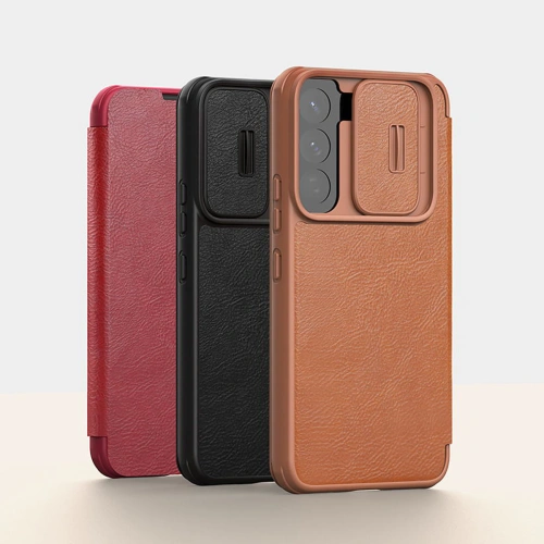 Buy Nillkin Qin Leather Pro Samsung Galaxy S22+ Plus black - NLK524 - {ean13} - Home Screen Store Europe