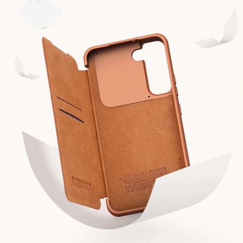Buy Nillkin Qin Leather Pro Samsung Galaxy S22+ Plus black - NLK524 - {ean13} - Home Screen Store Europe
