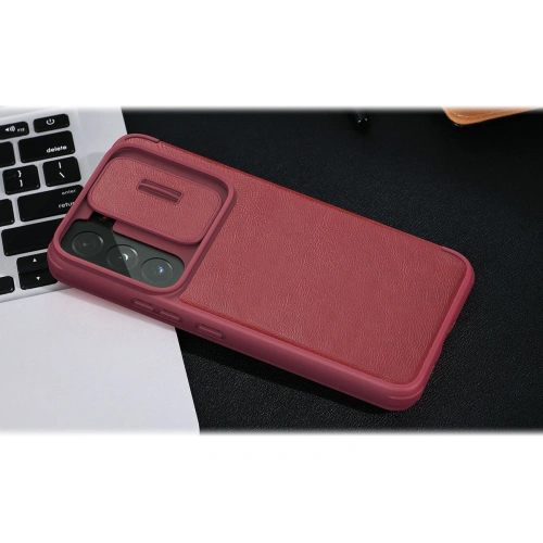 Kup Etui Nillkin Qin Leather Pro Samsung Galaxy S22+ Plus fekete - NLK524 - {ean13} - Sklep Home Screen