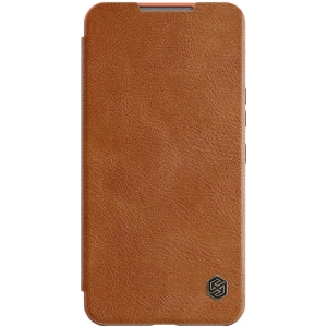 Etui Nillkin Qin Leather Pro Samsung Galaxy S22+ Plus brązowy