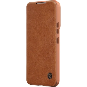 Etui Nillkin Qin Leather Pro Samsung Galaxy S22+ Plus brązowy