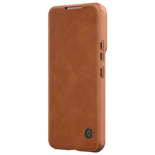 Kup Etui Nillkin Qin Leather Pro Samsung Galaxy S22+ Plus brązowy - NLK525 - {ean13} - Sklep Home Screen