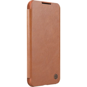Etui Nillkin Qin Leather Pro Samsung Galaxy S22+ Plus brązowy