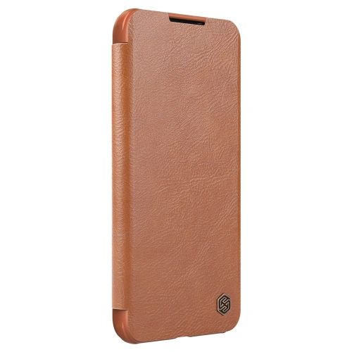 Kup Etui Nillkin Qin Leather Pro Samsung Galaxy S22+ Plus brązowy - NLK525 - {ean13} - Sklep Home Screen