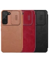 Kup Etui Nillkin Qin Leather Pro Samsung Galaxy S22+ Plus brązowy - NLK525 - {ean13} - Sklep Home Screen
