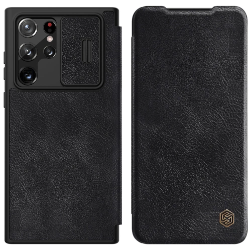 Kup Case Nillkin Qin Leather Pro Samsung Galaxy S22 Ultra schwarz - NLK526 - {ean13} - Sklep Home Screen