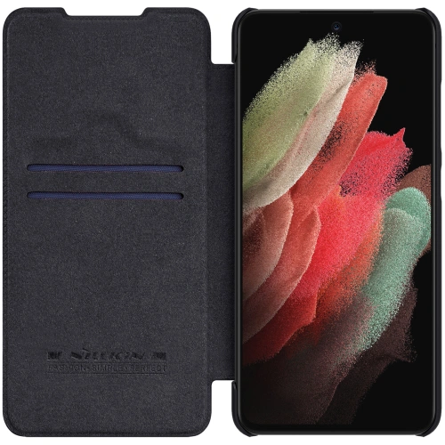 Kup Etui Nillkin Qin Leather Pro Samsung Galaxy S22 Ultra černé - NLK526 - {ean13} - Sklep Home Screen