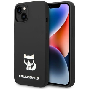 Etui Karl Lagerfeld KLHCP14MSLCTBK Apple iPhone 14 Plus / 15 Plus hardcase czarny/black Silicone Choupette Body