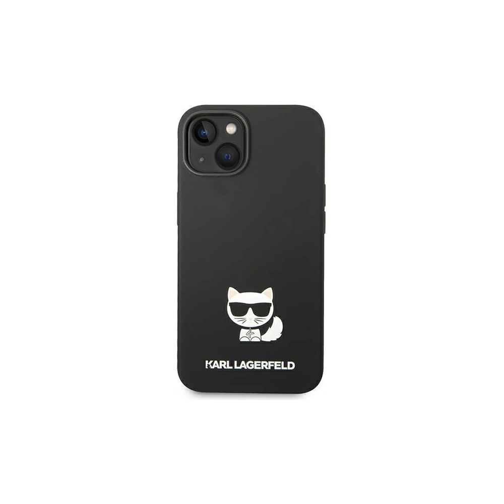 Etui Karl Lagerfeld KLHCP14MSLCTBK Apple iPhone 14 Plus / 15 Plus hardcase czarny/black Silicone Choupette Body