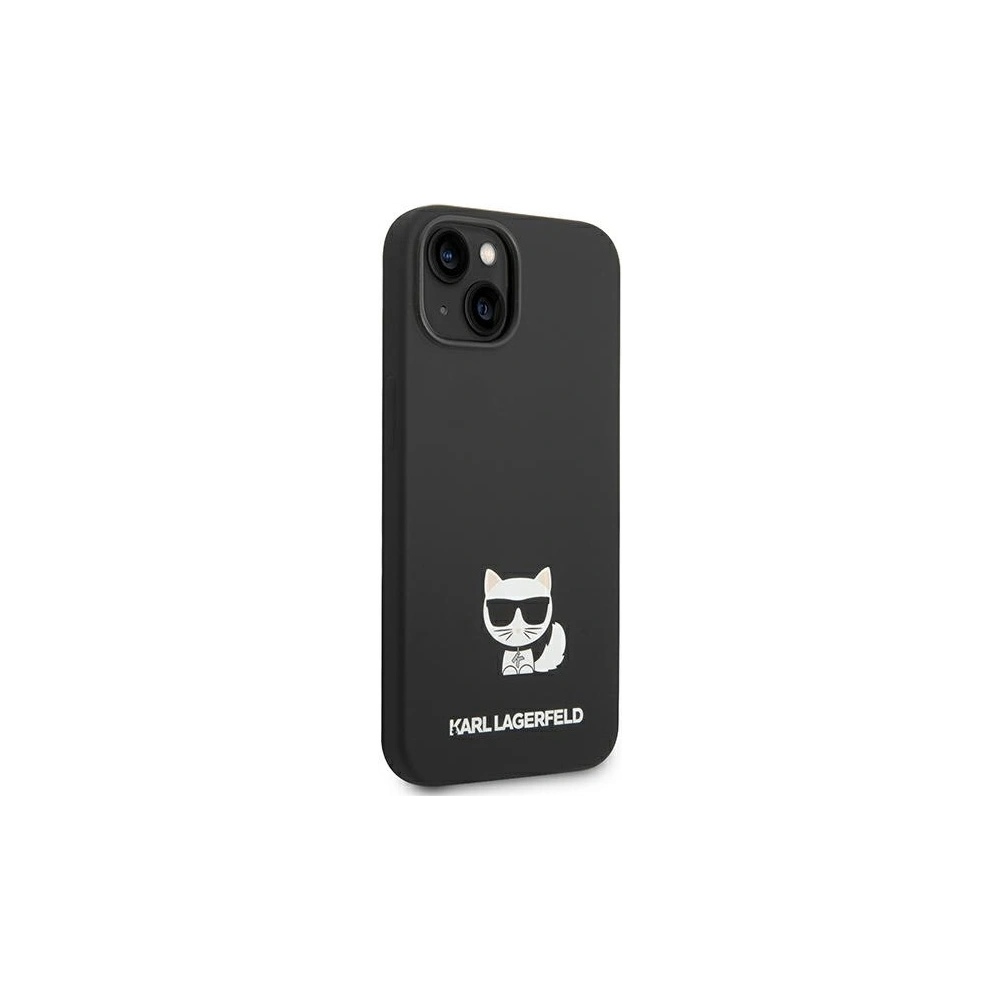 Etui Karl Lagerfeld KLHCP14MSLCTBK Apple iPhone 14 Plus / 15 Plus hardcase czarny/black Silicone Choupette Body