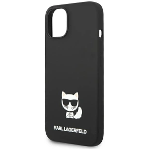 Etui Karl Lagerfeld KLHCP14MSLCTBK Apple iPhone 14 Plus / 15 Plus hardcase czarny/black Silicone Choupette Body