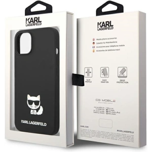 Etui Karl Lagerfeld KLHCP14MSLCTBK Apple iPhone 14 Plus / 15 Plus hardcase czarny/black Silicone Choupette Body