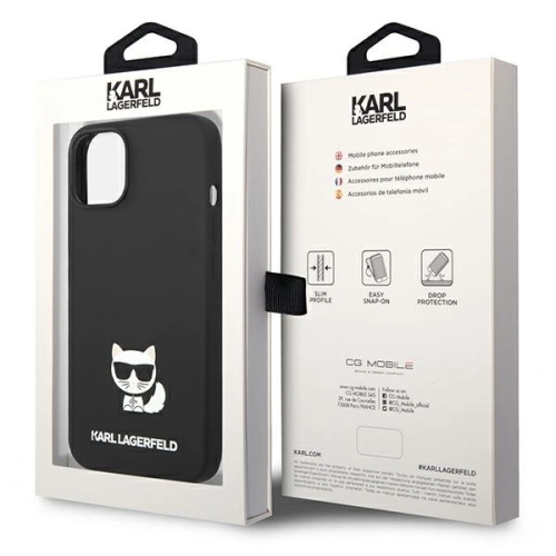 Kup Etui Karl Lagerfeld KLHCP14MSLCTBK Apple iPhone 14 Plus / 15 Plus hardcase negru/black Silicon Choupette Body - KLD1133 - {ean13} - Sklep Home Screen