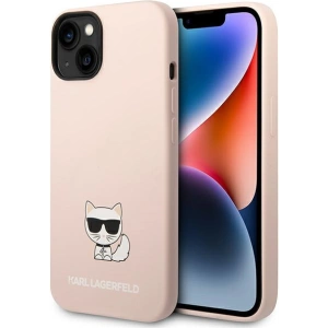 Etui Karl Lagerfeld KLHCP14MSLCTPI Apple iPhone 14 Plus / 15 Plus hardcase jasnoróżowy/light pink Silicone Choupette Body