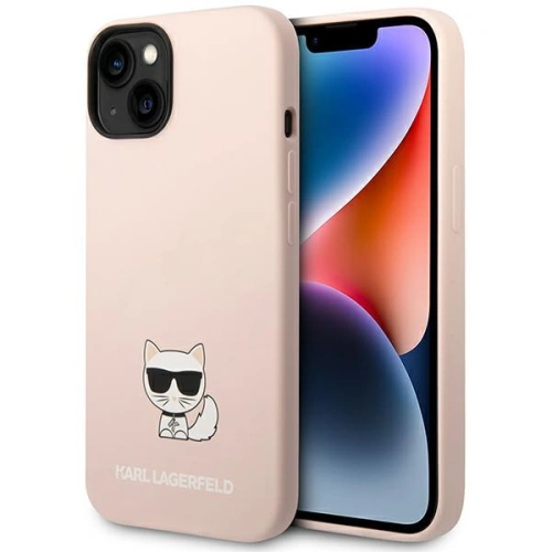 Buy Karl Lagerfeld KLHCP14MSLCTPI Apple iPhone 14 Plus / 15 Plus hardcase jasnolight pink Silicone Choupette Body - KLD1134 - {ean13} - Home Screen Store Europe